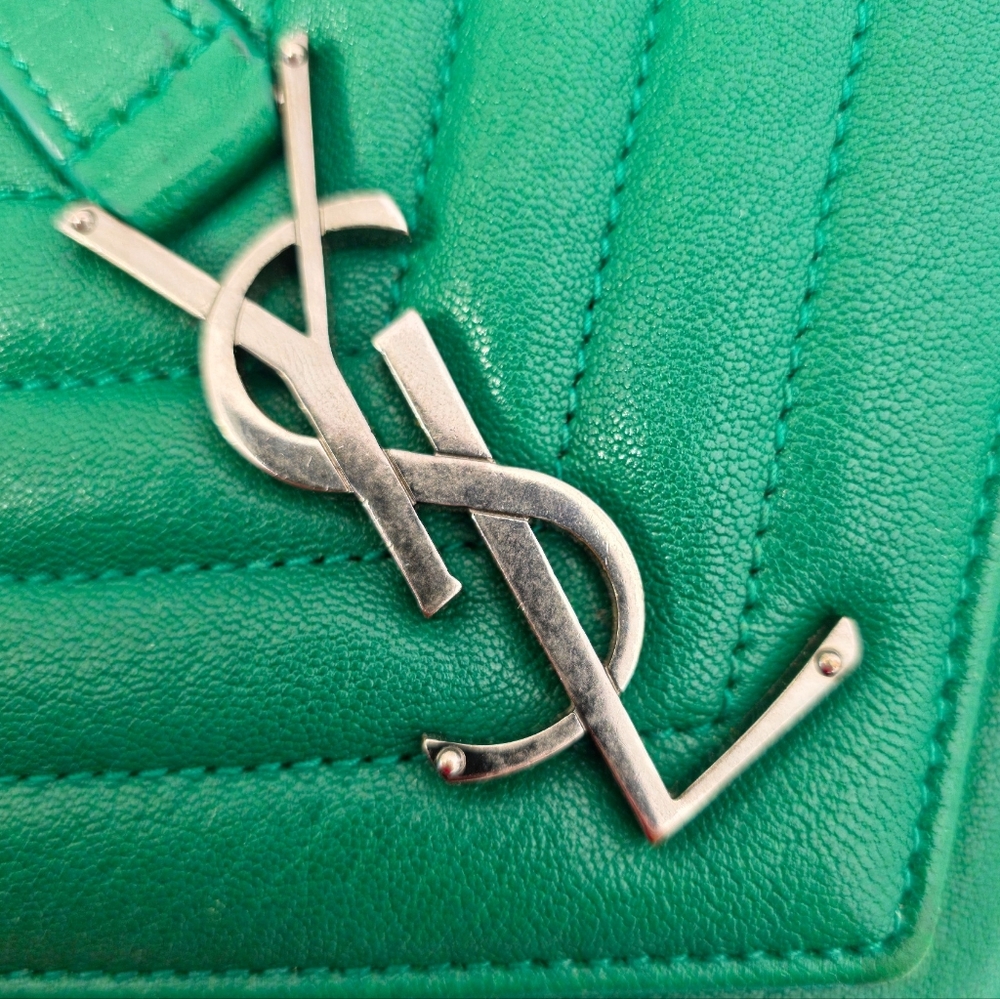 ✨️Authentic Saint Laurent College Medium In Quilted Leather - Picture 13 of 16